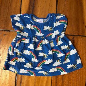 Hanna Andersson – Baby rainbow dress, organic cotton, short sleeve! 3-6 months
